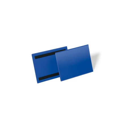 Buste identificative magnetiche - A5 orizzontale - blu - Durable - conf. 50 pezzi