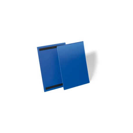 Buste identificative magnetiche - A4 verticale - blu - Durable - conf. 50 pezzi