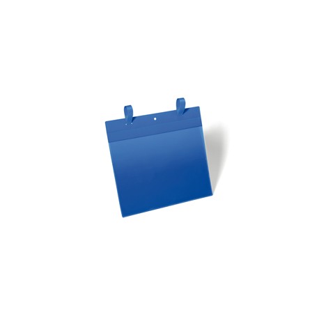 Buste identificative - con fascette di aggancio - A4 orizzontale - blu - Durable - conf. 50 pezzi