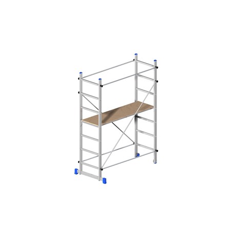 Trabattello Superminio - 158 x 80 x 220 cm - alluminio - Marchetti