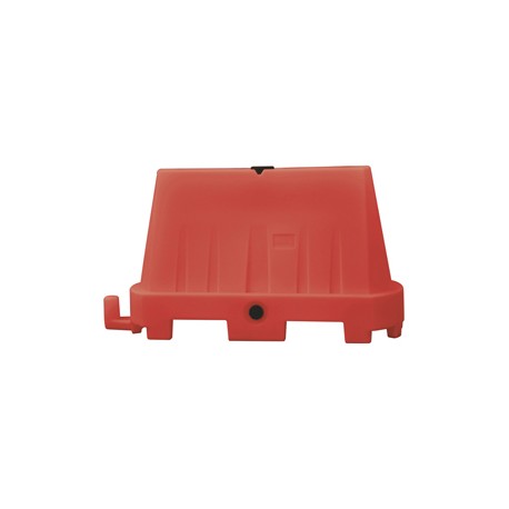 Barriera stradale - tipo New Jersey - 100 x 40 x 70 cm - PE - rosso