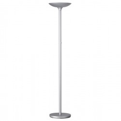 Lampada da terra Varialux - a led - base diametro 34 cm - H 180 cm - 23 W - grigio metal - Unilux