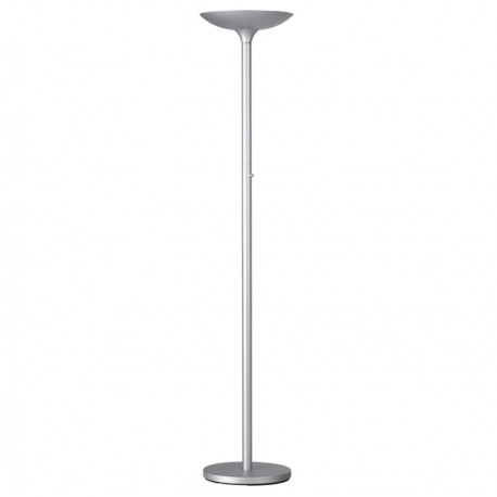 Lampada da terra Varialux - a led - base diametro 34 cm - H 180 cm - 23 W - grigio metal - Unilux