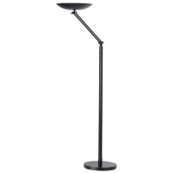 Lampada da terra articolata Varialux - a led - base diametro 34 cm - H 160/180 cm - 23 W - nero - Unilux