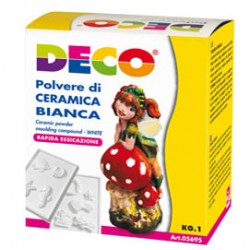 Polvere di ceramica bianca - 1 kg - Deco