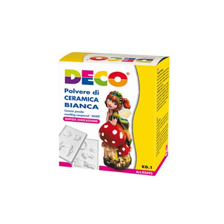 Polvere di ceramica bianca - 1 kg - Deco