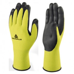 Guanti di precisione Apollonit VV734 - poliammide - palmo in schiuma di nitrile - taglia 10 - giallo fluo/nero - Deltapl