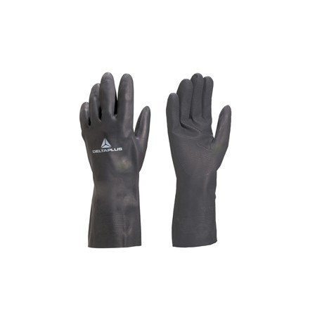 Guanti per protezione chimica VE509 - neoprene floccato cotone - taglia 08/09 - nero - Deltaplus