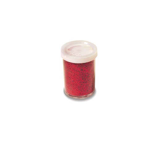 Glitter flacone grana fine - 25ml - rosso - Deco