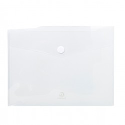 Busta a tasca con chiusura in velcro - PPL - 24 x 32 cm - trasparente - Exacompta