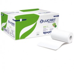 Asciugamani in rotolo Eco 70 - Mini - 228  mm x 70 mt - diametro 13 cm - 2 veli - 18,5 gr - 190 strapppi - goffratura mi