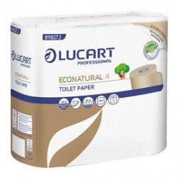 Pacco 4 rotoli Carta Igienica 400 strappi EcoNatural Lucart