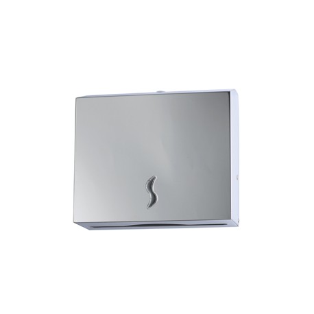 Distributore asciugamani piegati C/Z - Brinox - 28x10,2x26,5 cm - acciaio inox - capacità 200 fogli - grigio - Medial