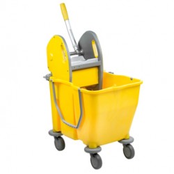 Carrello per pulizie Pressduo - 30 L - 60 x 36 x 82 cm - giallo - Medial International