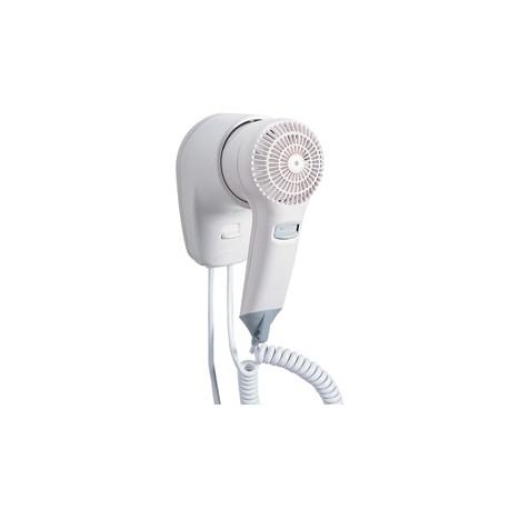 Asciugacapelli da hotel Yul Basic - aggancio frontale - 9,1x14,7x15 cm - 1200 W - 220/240 V - ABS - bianco - Medial