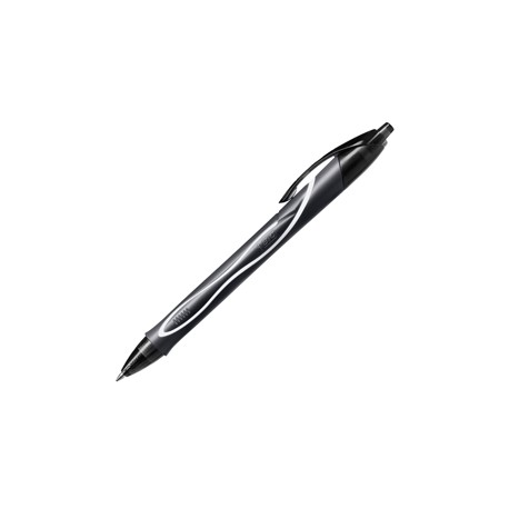 Penna a sfera a scatto Gelocity Quick Dry -  punta 0,7mm - nero - Bic - conf. 12 pezzi