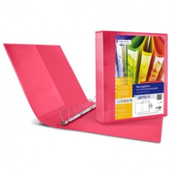 Raccoglitore personalizzabile Myto TI - 22 x 30 cm - 4 anelli a D 17 mm - dorso 2,5 cm - rosso - Sei Rota