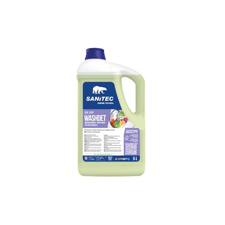 Detersivo liquido Lavatrice Washdet Muschio  Bianco- 5 L - Sanitec