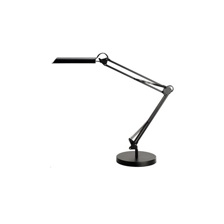 Lampada da tavolo Swingo - a led - con base e morsetto - 44 x 34,5 x 13,5 cm - 10 W - nero - Unilux