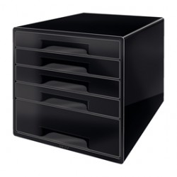 Cassettiera Drawer Cabinet Cube 5 - 28,7 x 27 x 36,3 cm - nero - Leitz