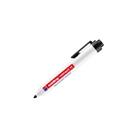 Marcatore permanente a scatto 11 - punta tonda - da 1,5 a 3 mm - nero - Edding