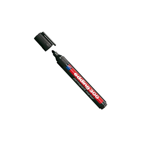 Marcatore permanente 300 - punta conica - da 1,5 a 3 mm - nero - Edding