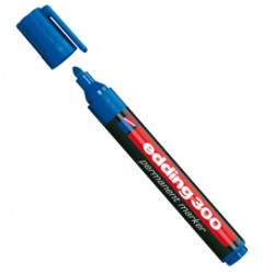 Marcatore permanente 300 - punta conica - da 1,5 a 3 mm - blu - Edding