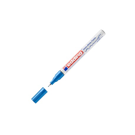 Marcatore permanente a vernice 780 - punta tonda extra fine - 0,8 mm - blu  - Edding
