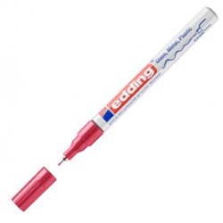 Marcatore permanente a vernice 780 - punta tonda extra fine - 0,8 mm - rosso  - Edding