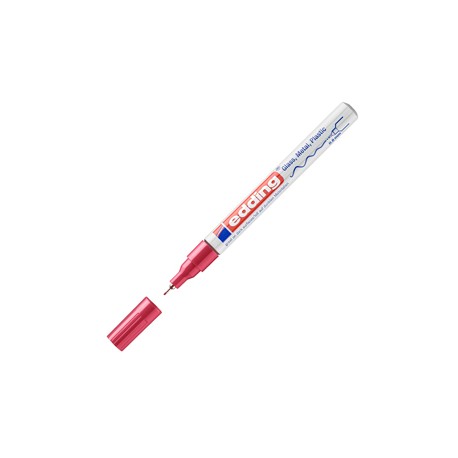 Marcatore permanente a vernice 780 - punta tonda extra fine - 0,8 mm - rosso  - Edding