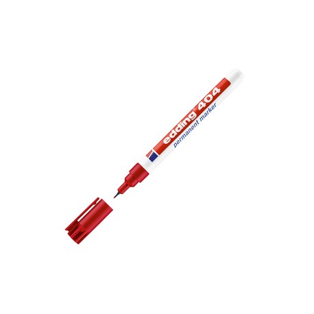 Marcatore permanente 404  - punta tonda extra fine  - 0,75 mm - rosso - Edding