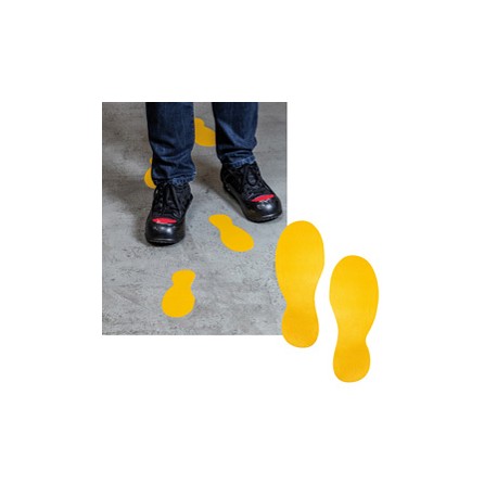 Conf. 5 Paia "Impronte piedi" adesivi da terra 9x24cm 1727 Durable