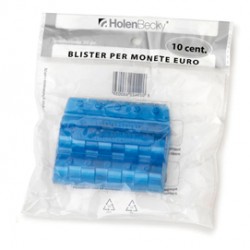 Portamonete - PVC - 10 cent - blu - HolenBecky - blister 20 pezzi