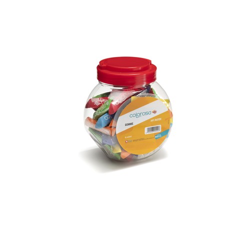 Gomma soft touch - 8 cm - colori assortiti - Colorosa - expo 48 pezzi