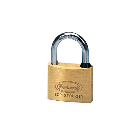 Lucchetto ad arco - ottone massiccio - 6,2 x 4 x 1,4 cm - oro - Metalplus