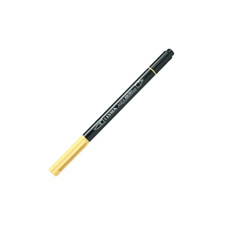 Pennarello Aqua Brush Duo - punte 2/4 mm - giallo chiaro - Lyra