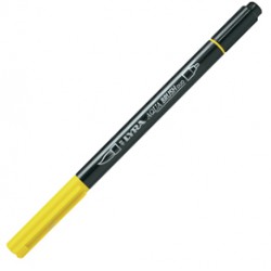 Pennarello Aqua Brush Duo - punte 2/4 mm - giallo di cadmio limone - Lyra