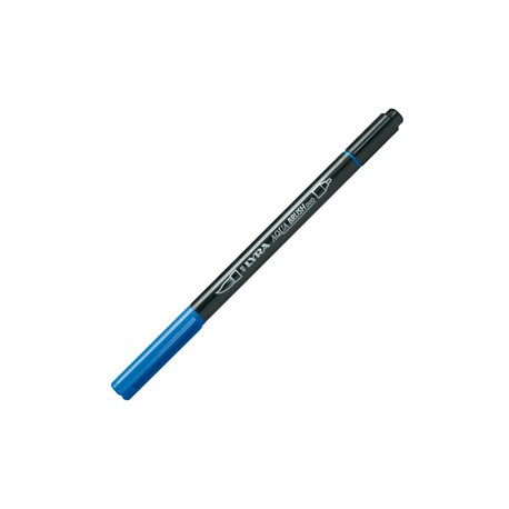 Pennarello Aqua Brush Duo - punte 2/4 mm - blu cobalto chiaro - Lyra