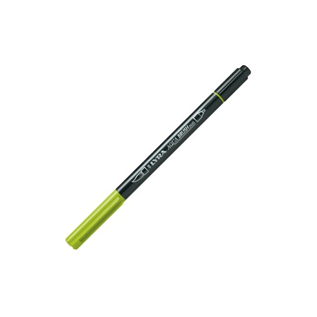 Pennarello Aqua Brush Duo - punte 2/4 mm - still de grain giallo - Lyra