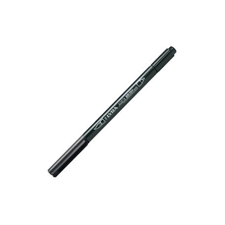 Pennarello Aqua Brush Duo - punte 2/4 mm - nero - Lyra