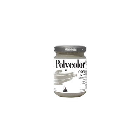 Colore vinilico Polycolor - 140 ml - argento - Maimeri