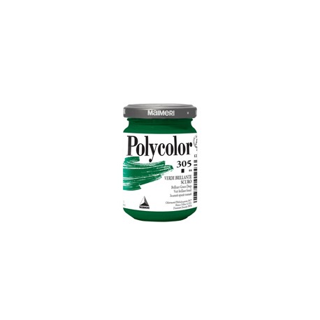 Colore vinilico Polycolor - 140 ml - verde brillante scuro - Maimeri