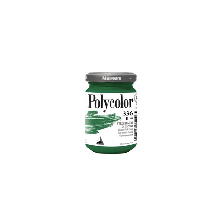 Colore vinilico Polycolor - 140 ml - verde ossido di cromo - Maimeri