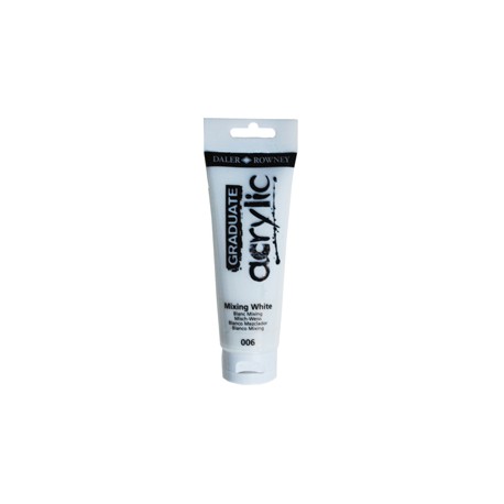 Colore acrilico fine Graduate - 120 ml - bianco miscela - Daler Rowney