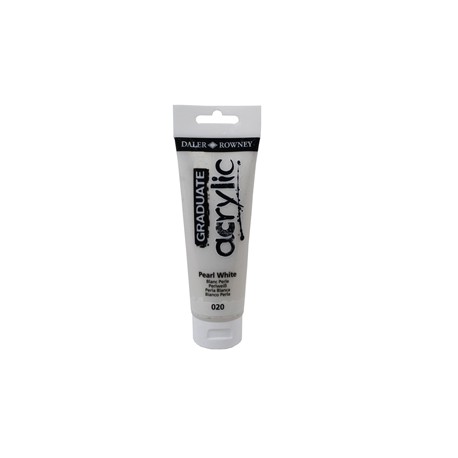 Colore acrilico fine Graduate - 120 ml - bianco perla - Daler Rowney