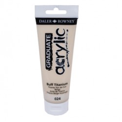 Colore acrilico fine Graduate - 120 ml - titanium buff - Daler Rowney