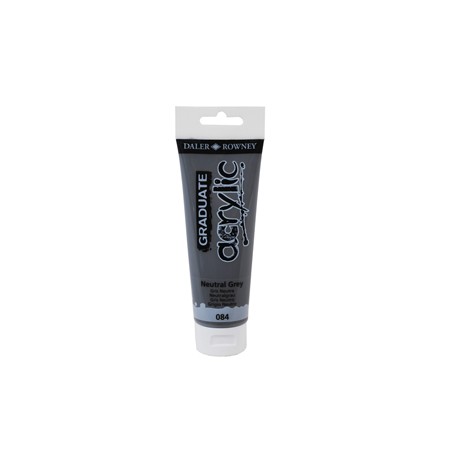 Colore acrilico fine Graduate - 120 ml - grigio neutro - Daler Rowney