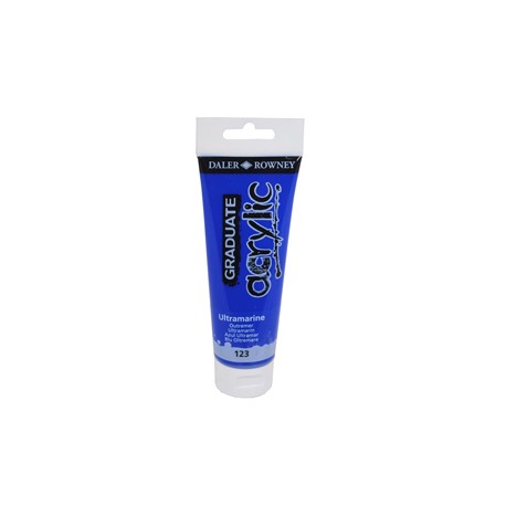 Colore acrilico fine Graduate - 120 ml - blu oltremare - Daler Rowney