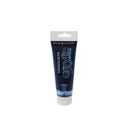 Colore acrilico fine Graduate - 120 ml - indigo - Daler Rowney