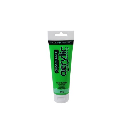 Colore acrilico fine Graduate - 120 ml - verde foglia - Daler Rowney